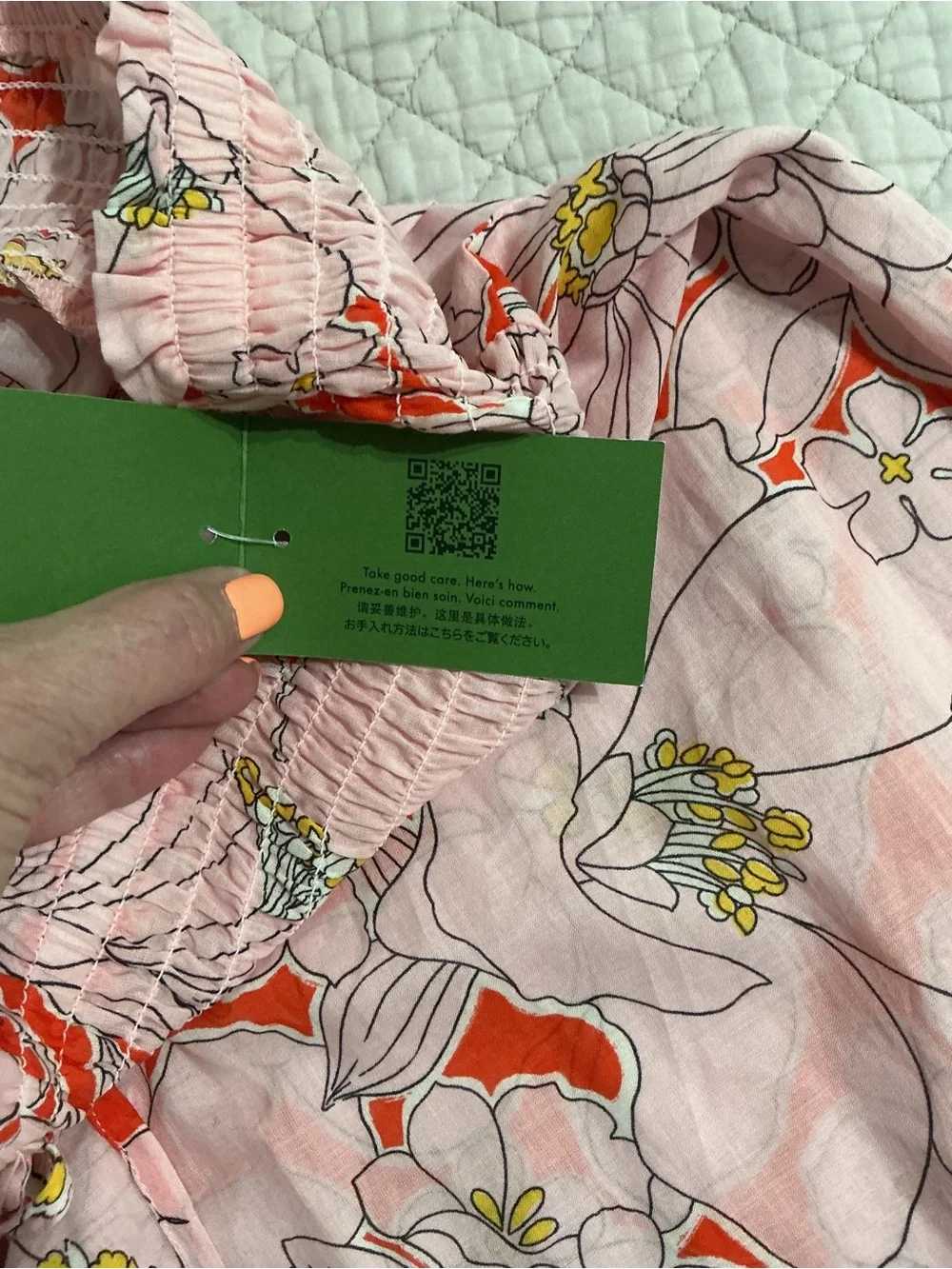 NWT Kate Spade Coastal Garden Wide Leg Cover Up Pants Goji Berry Size XS